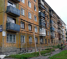 Ремонт фасадов зданий в Ленинском районе Красноярска продлён до 15 августа