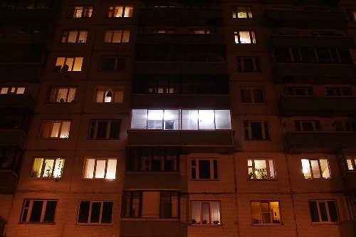 Свет на балконе